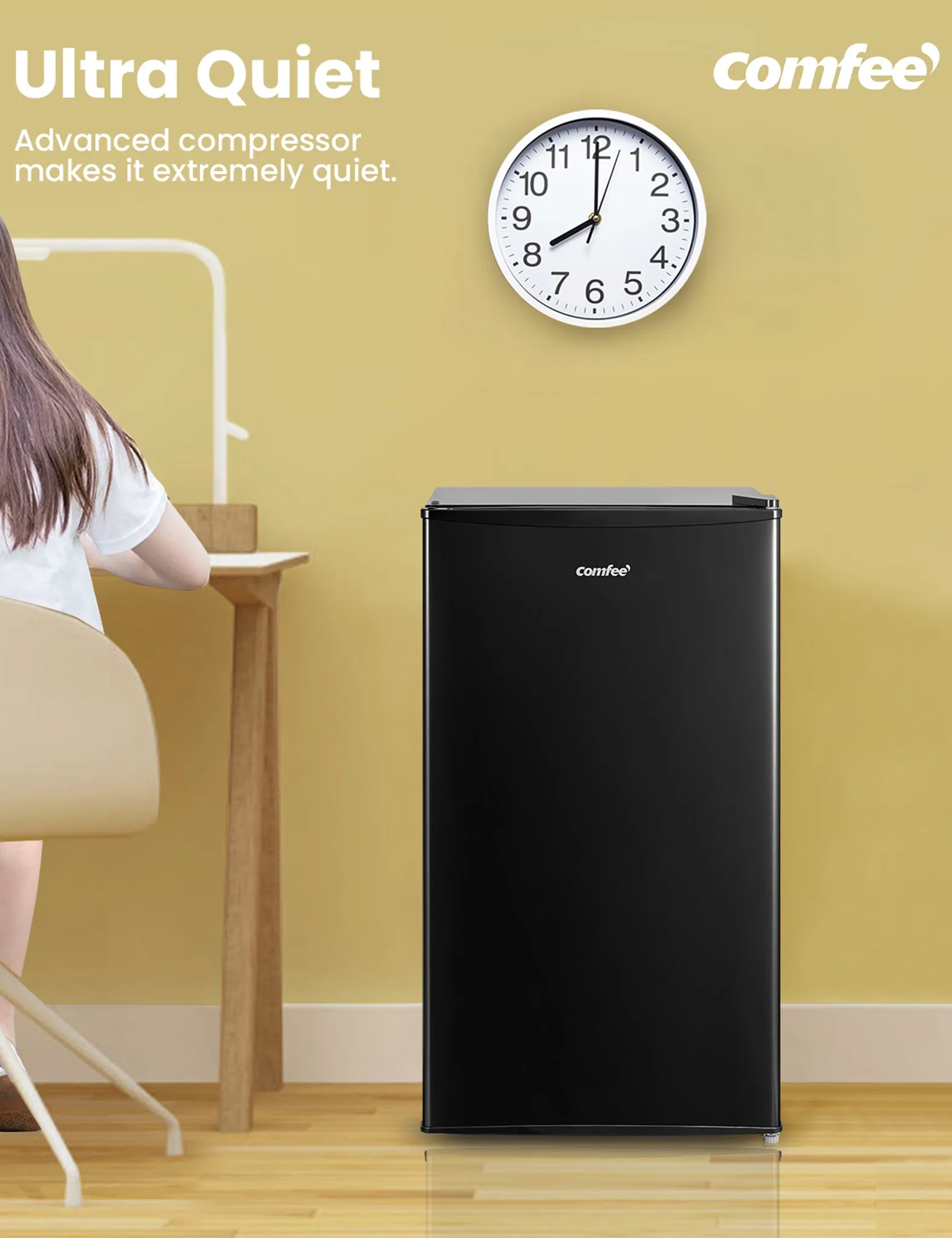 3.3 Cu.ft Compact Refrigerator - Black
