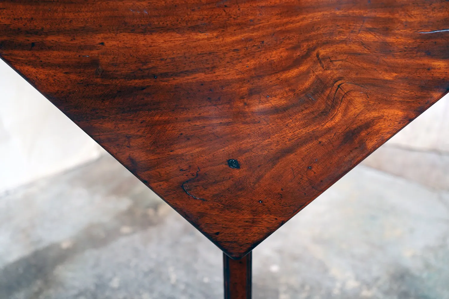 A George III Mahogany Triangular Drop-Leaf Corner Table c.1760-70