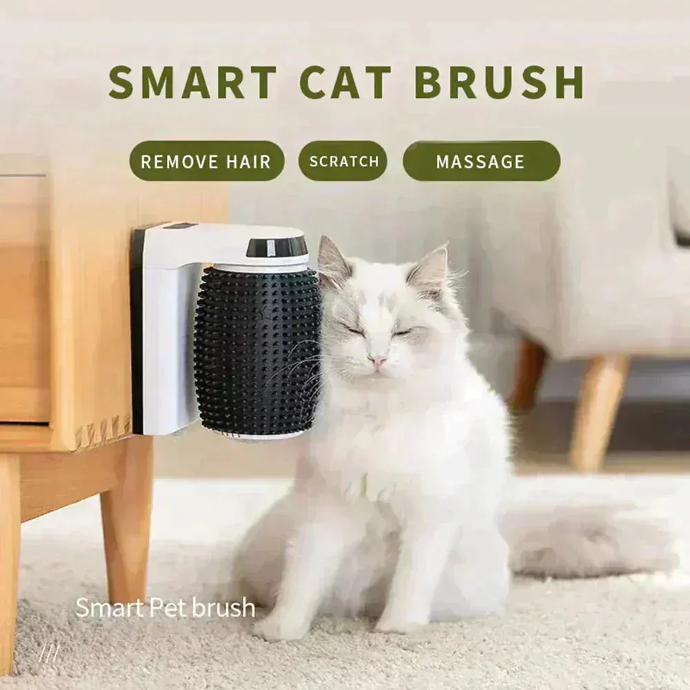 Automatic Cat Self Groomer – Gentle Massage Brush for Cats