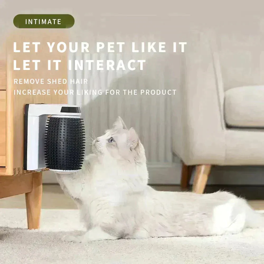 Automatic Cat Self Groomer – Gentle Massage Brush for Cats