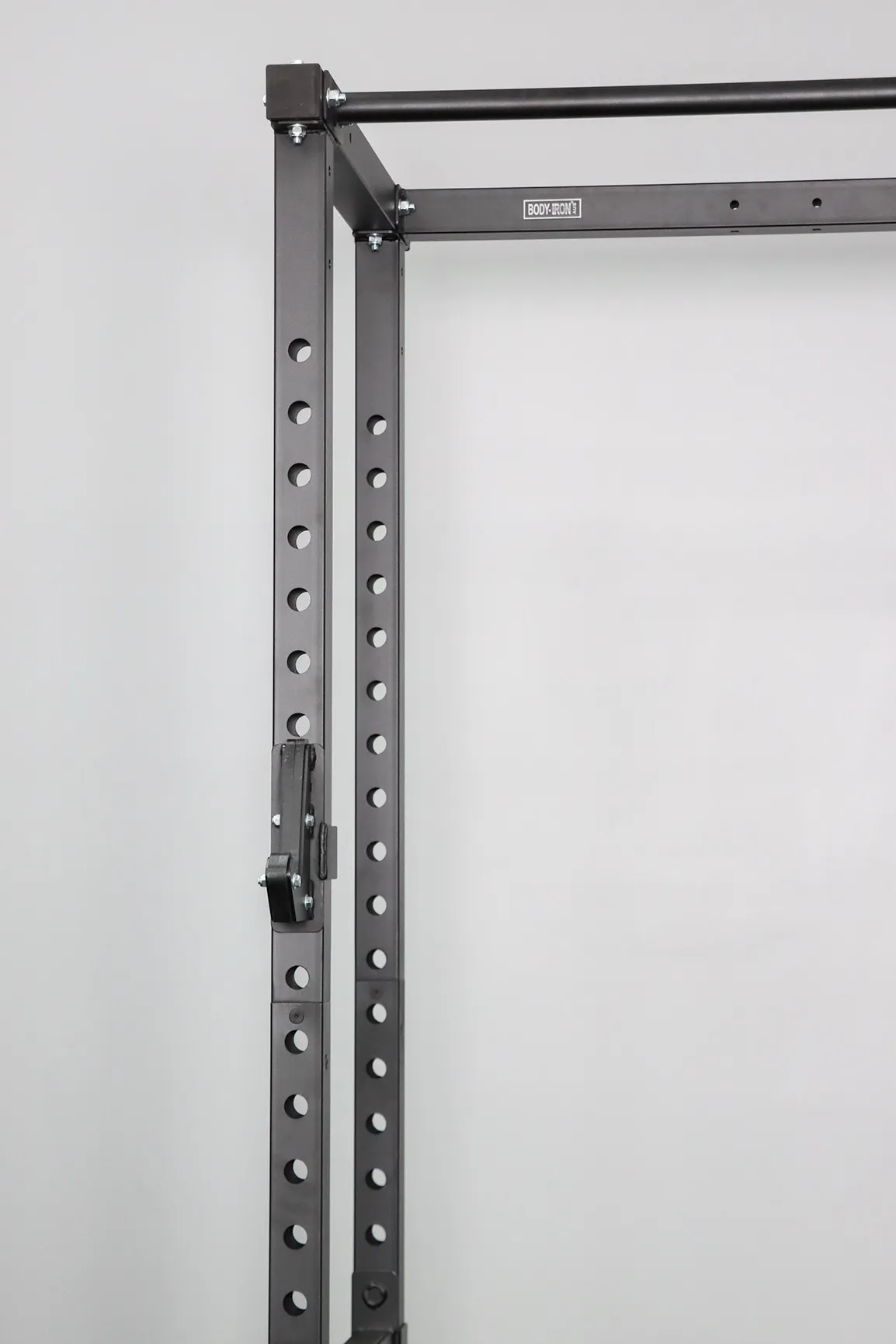 Body Iron CX44 Compact Power Rack Elite Set   120kg Olympic Barbell & Bumper Plate Set