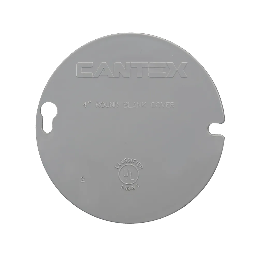 CANTEX  4 in. Round EZ BOX Blank Cover