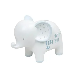 Celebrations 12.5cm 'Petit Cheri' Baby Boy Elephant Money Box