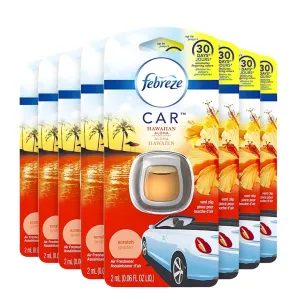 Febreze Car Freshener, Hawaiian Aloha - 8 Pack