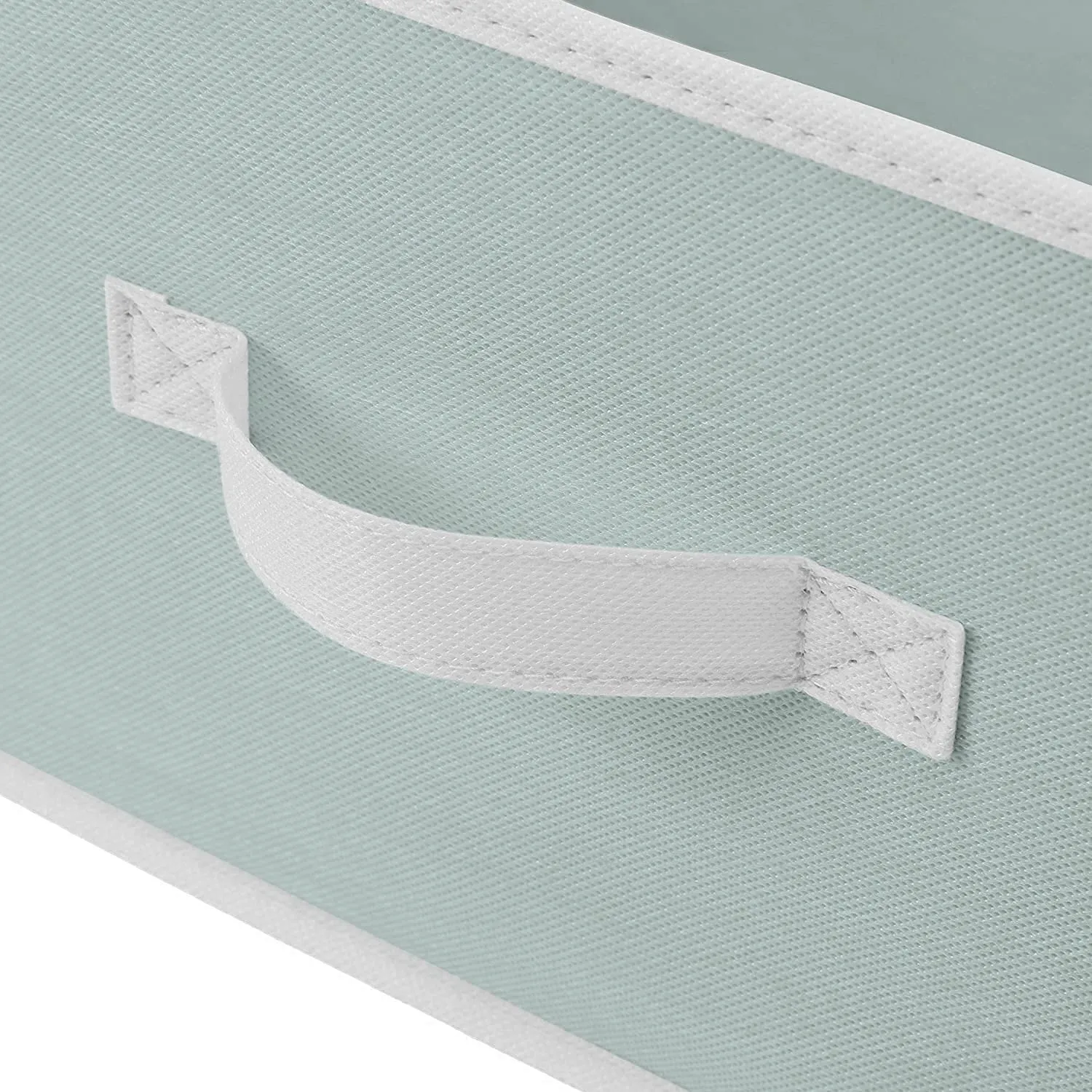 Kuber Industries Foldable Boxes For Storage (Pack of 3) - Multipurpose Storage Organizer For Clothes | Wardrobe | Closet | Toys | Books | Home - Undergarment Organizer Basket With Handle (Light Grey)
