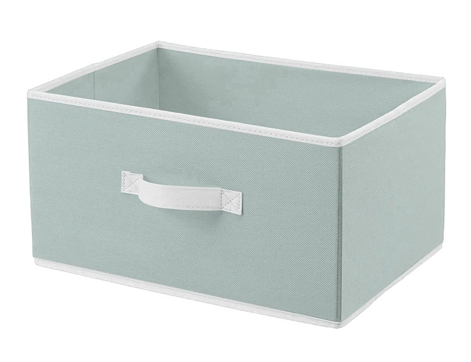 Kuber Industries Foldable Boxes For Storage (Pack of 3) - Multipurpose Storage Organizer For Clothes | Wardrobe | Closet | Toys | Books | Home - Undergarment Organizer Basket With Handle (Light Grey)