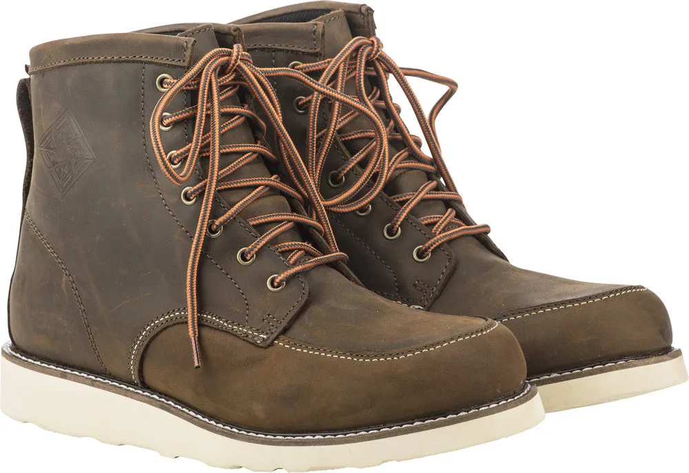 Leather Street Boots in Brown by Fly Racing