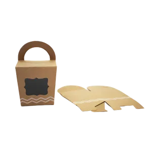 PAPER FAVOR BOX 6.5X7.5X7.5CM CRAFT