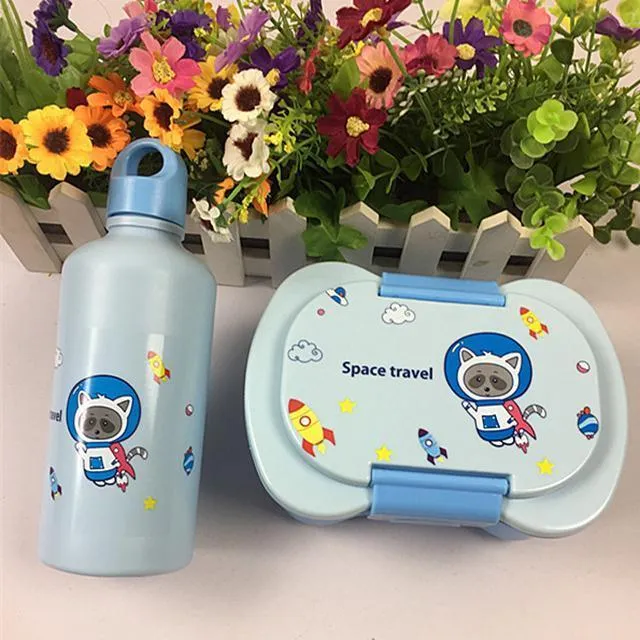 Space Travel Lunch Box and Bottle Set