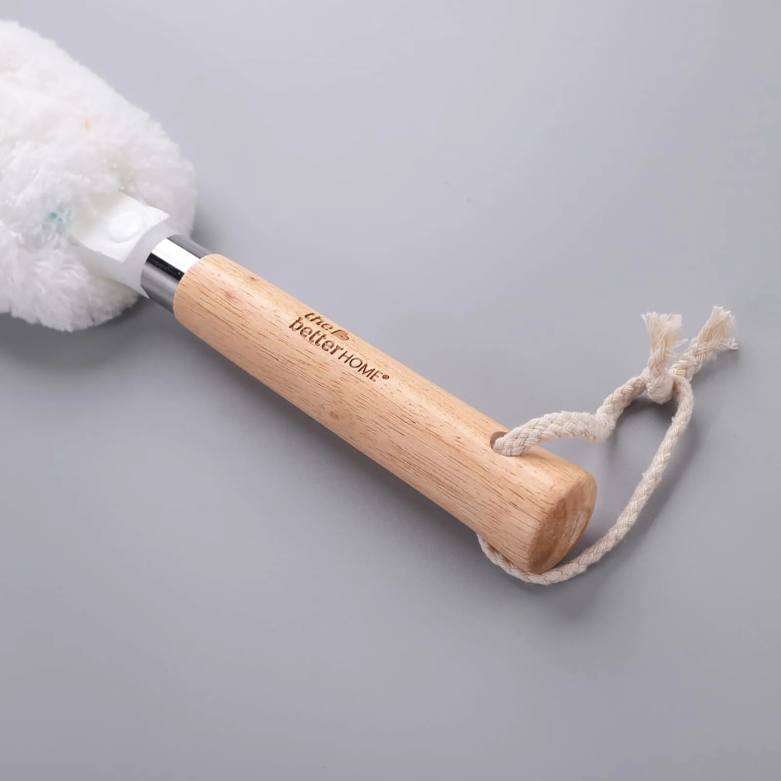 The Better Home Wooden Microfiber Duster for Home Cleaning | Feather Duster for Home & Car | Gentle Car Duster for Quick & Easy Cleaning