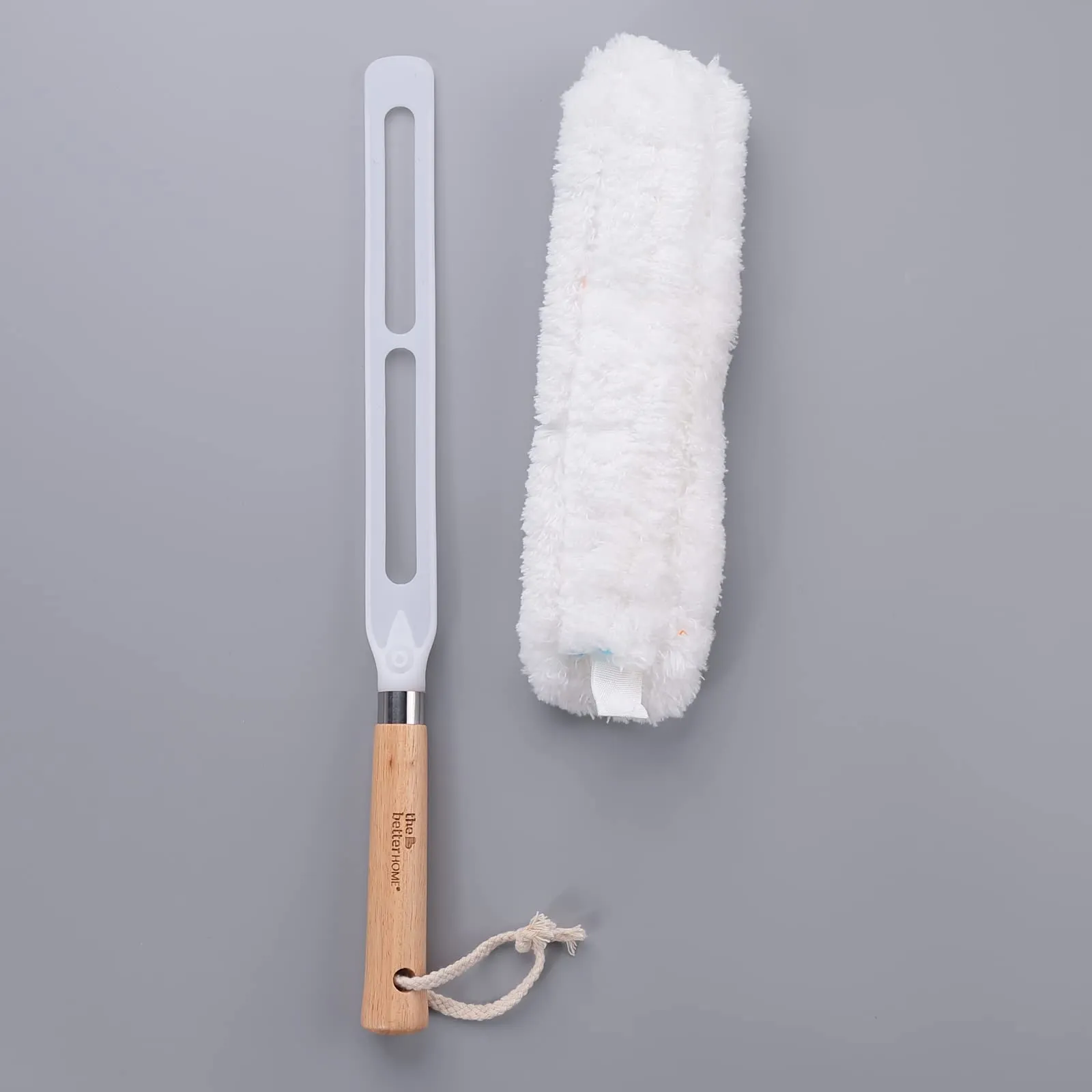 The Better Home Wooden Microfiber Duster for Home Cleaning | Feather Duster for Home & Car | Gentle Car Duster for Quick & Easy Cleaning
