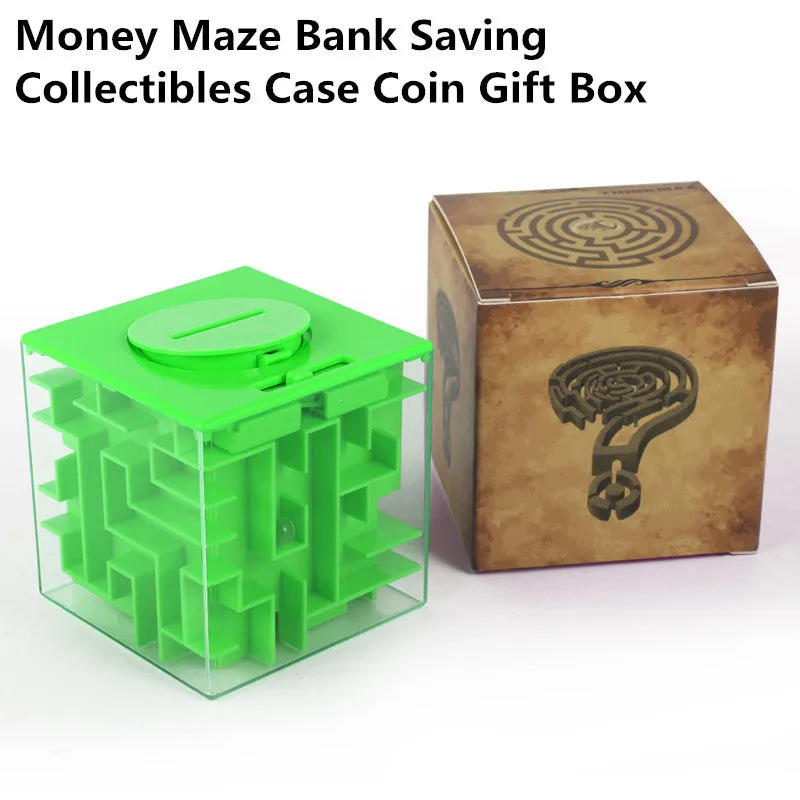 THINKMAX Kids Money Saving Puzzle Maze Box Pink
